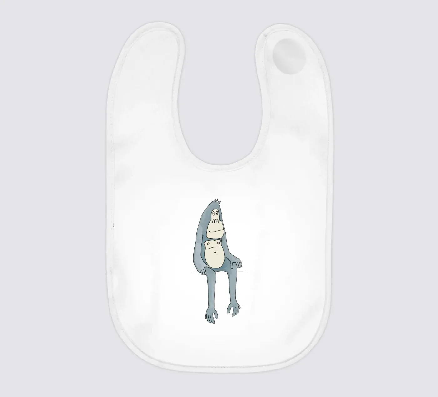 Gorilla baby slabbetje van Face & Content