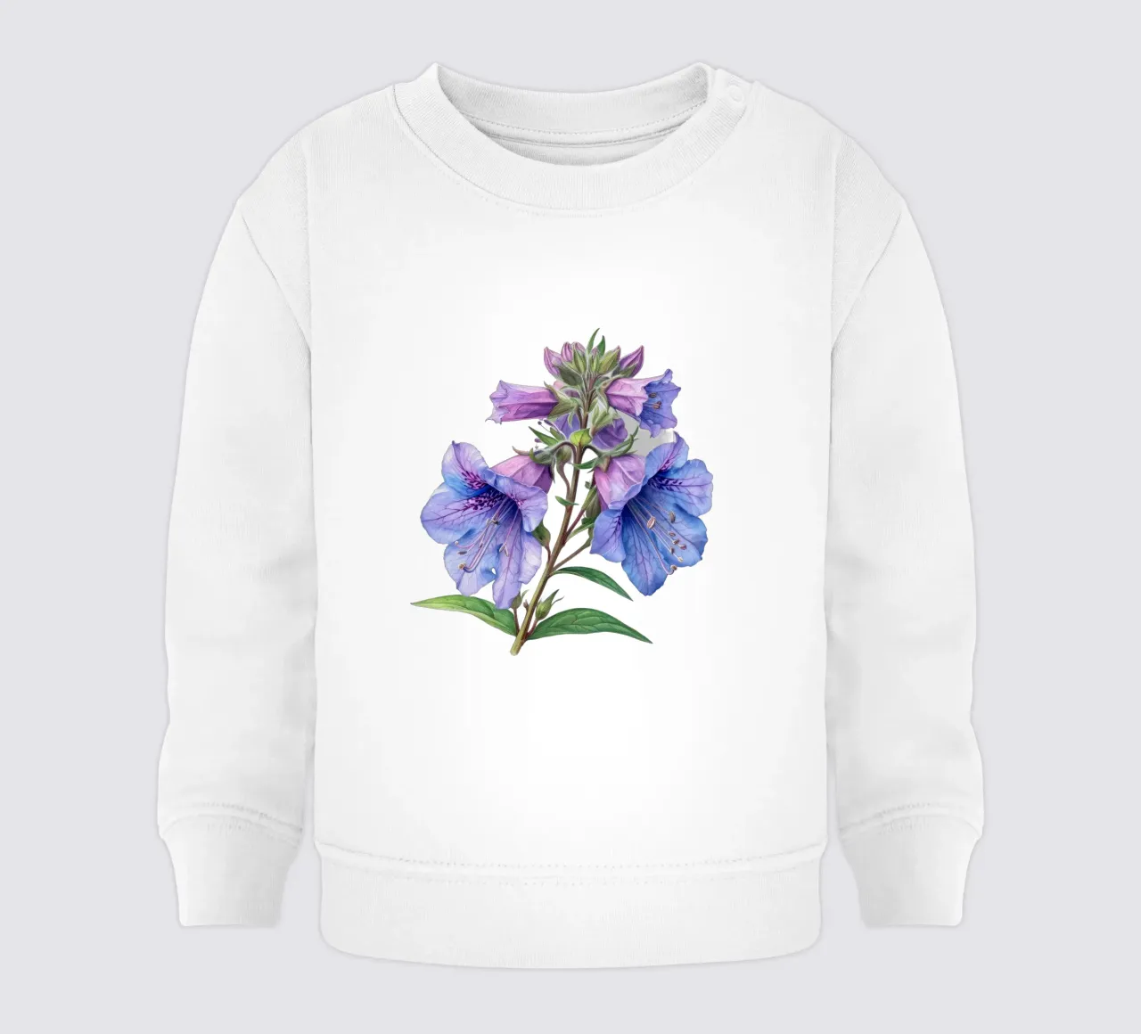 Penstemon Flor 3 sudadera de bebé de Bold Blooms