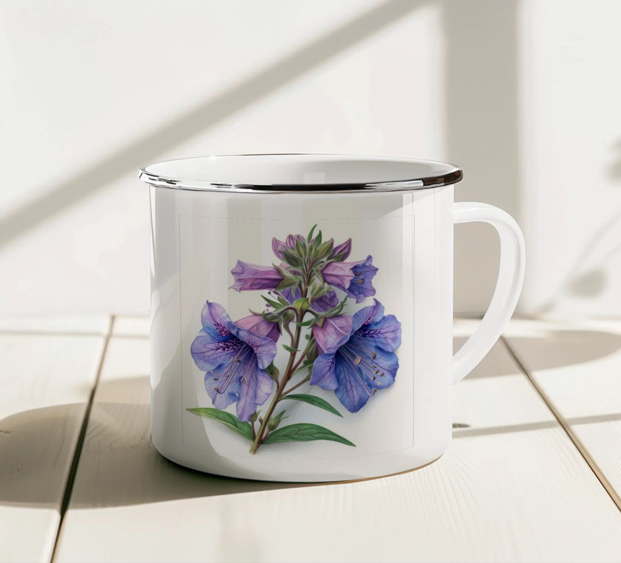 Penstemon fiore 3 tazza in smalto da Bold Blooms