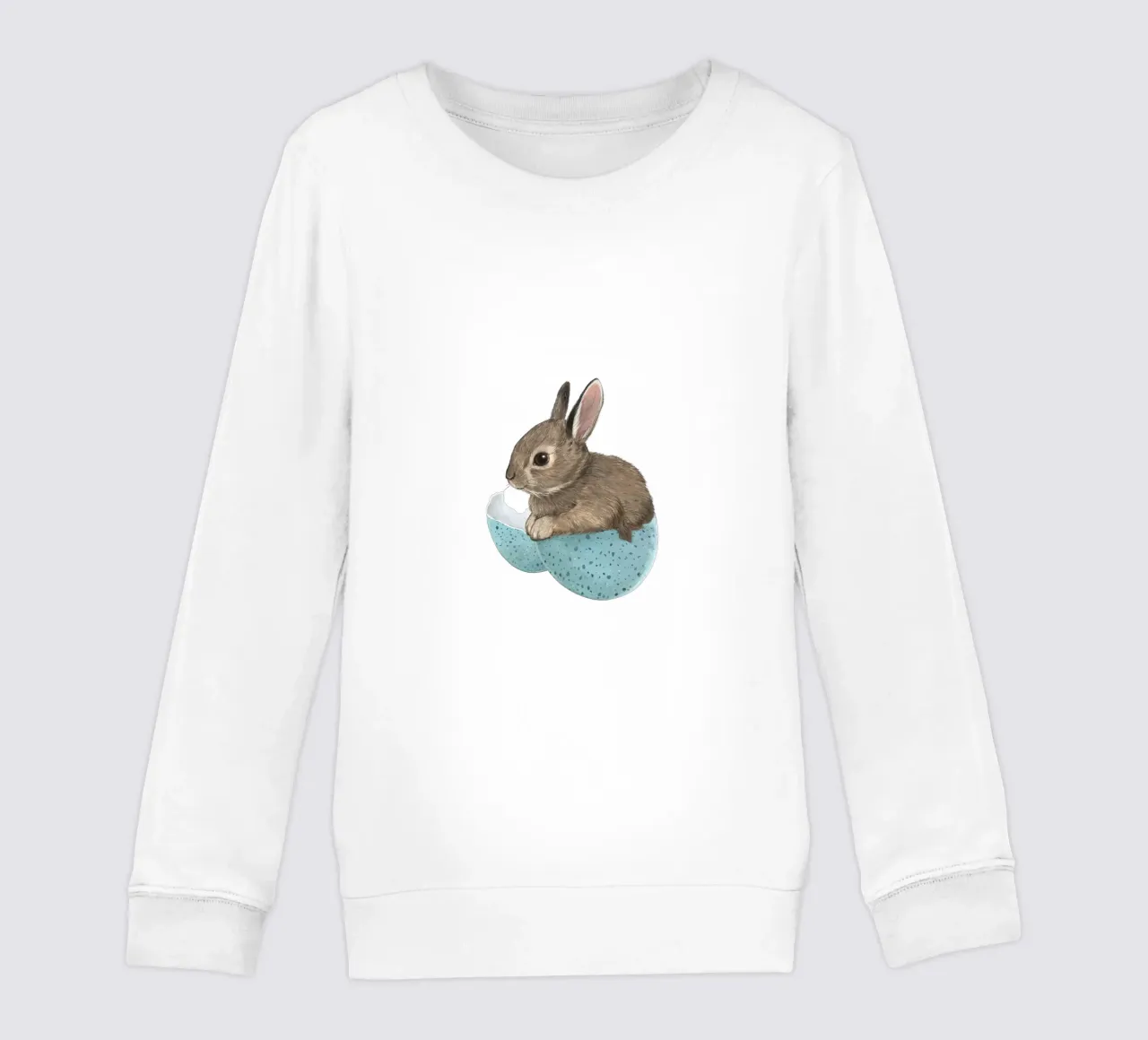 Baby Bunny in Robin's Egg felpa bambino da Laura Graves