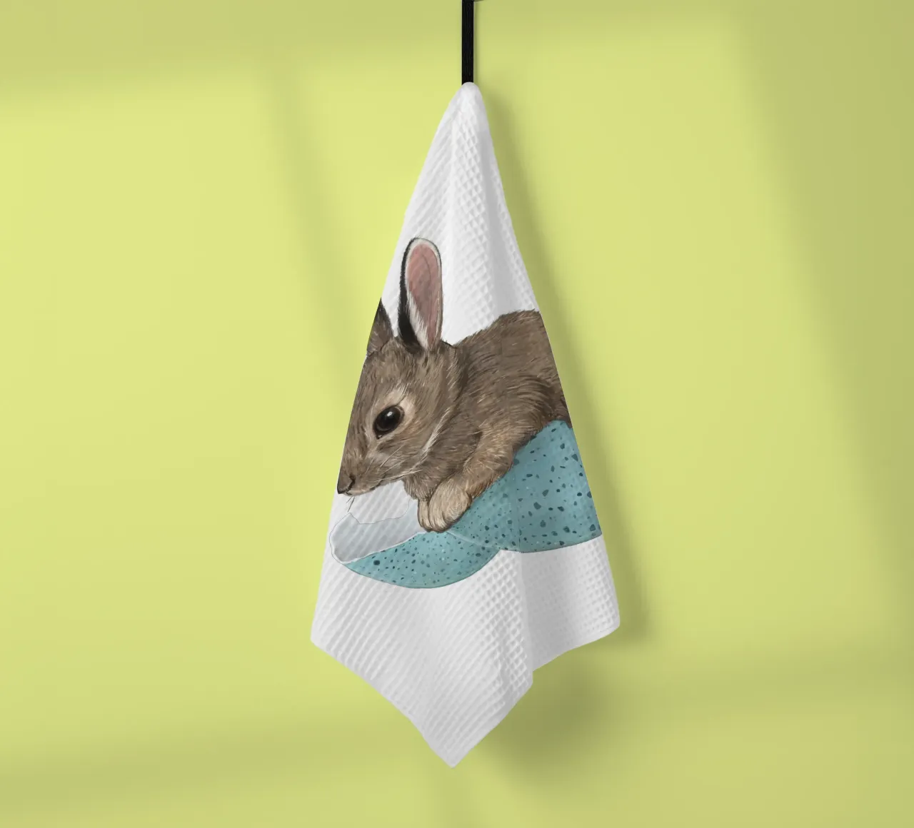 Baby Bunny in Robin's Egg canovaccio da cucina da Laura Graves