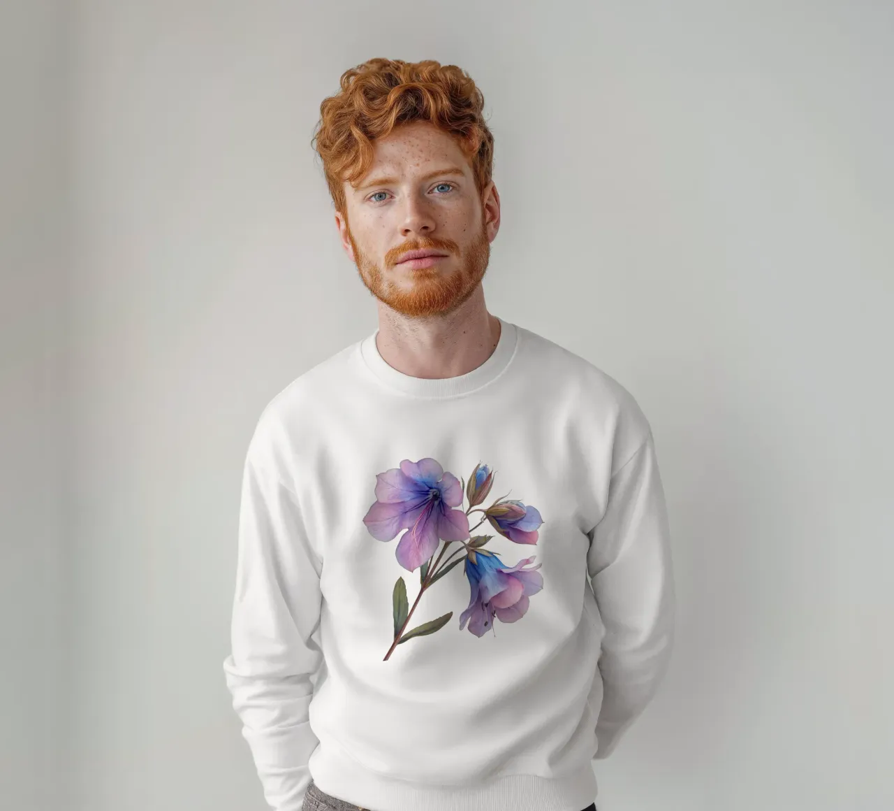 Stiefmütterchen Blume 4 Sweatshirt von Bold Blooms