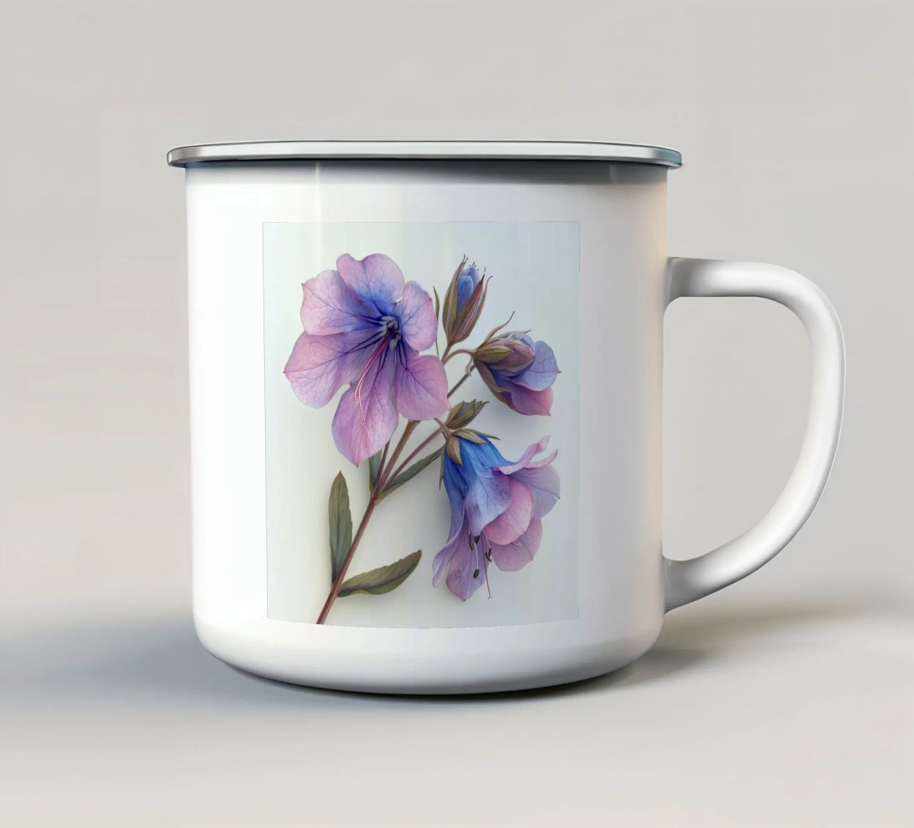 Penstemon fiore 4 tazza in smalto da Bold Blooms