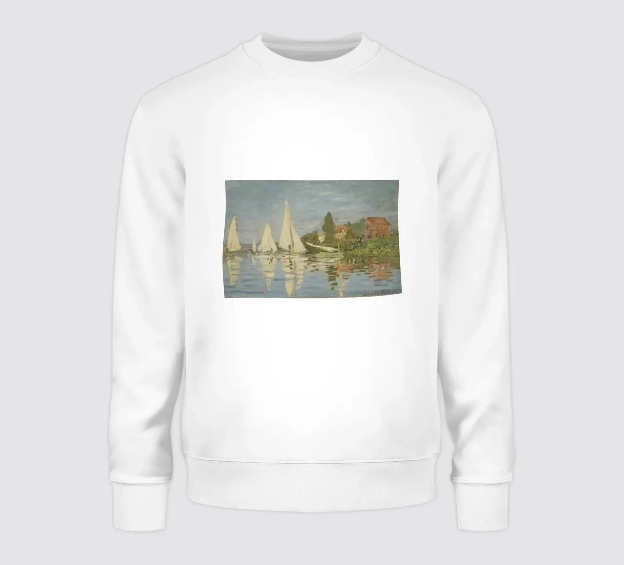Claude Monet - Regate ad Argenteuil felpa da Timeless Artworks
