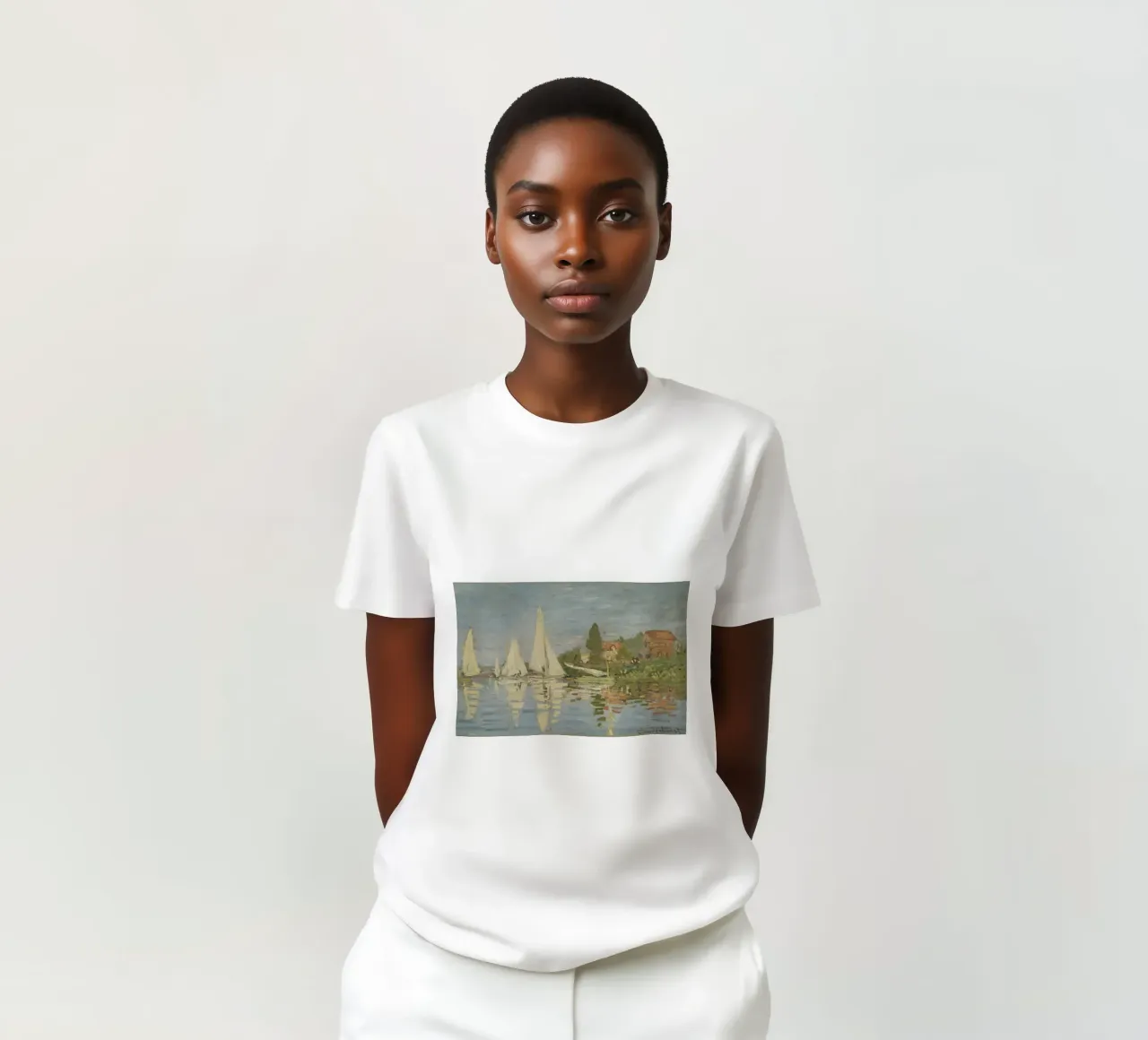 Claude Monet - Regate ad Argenteuil t-shirt da Timeless Artworks