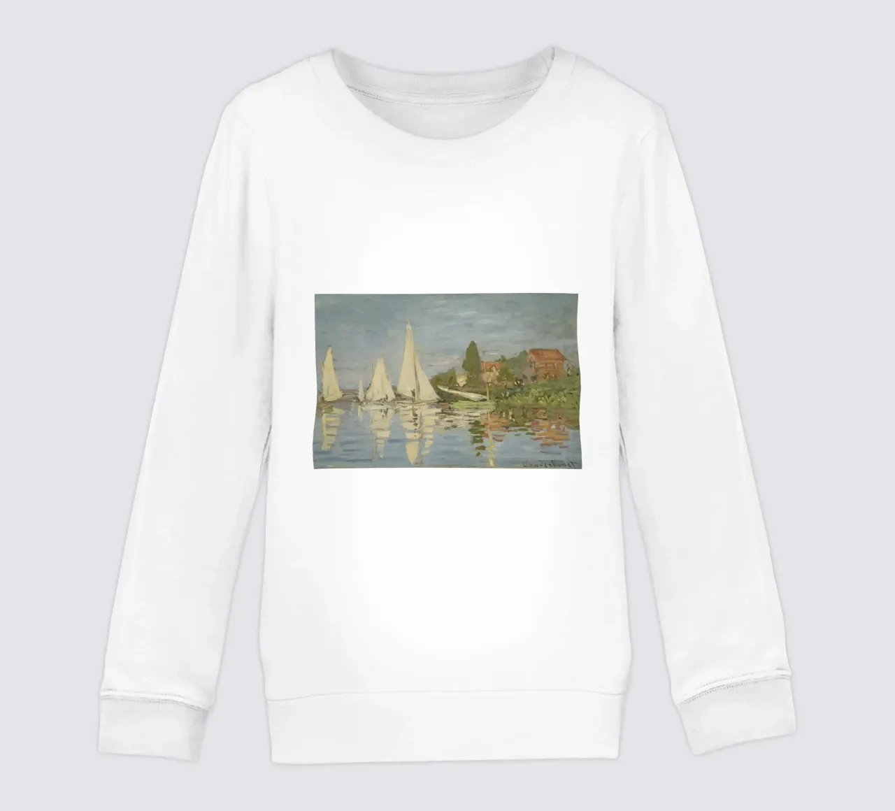 Claude Monet - Regate ad Argenteuil felpa bambino da Timeless Artworks