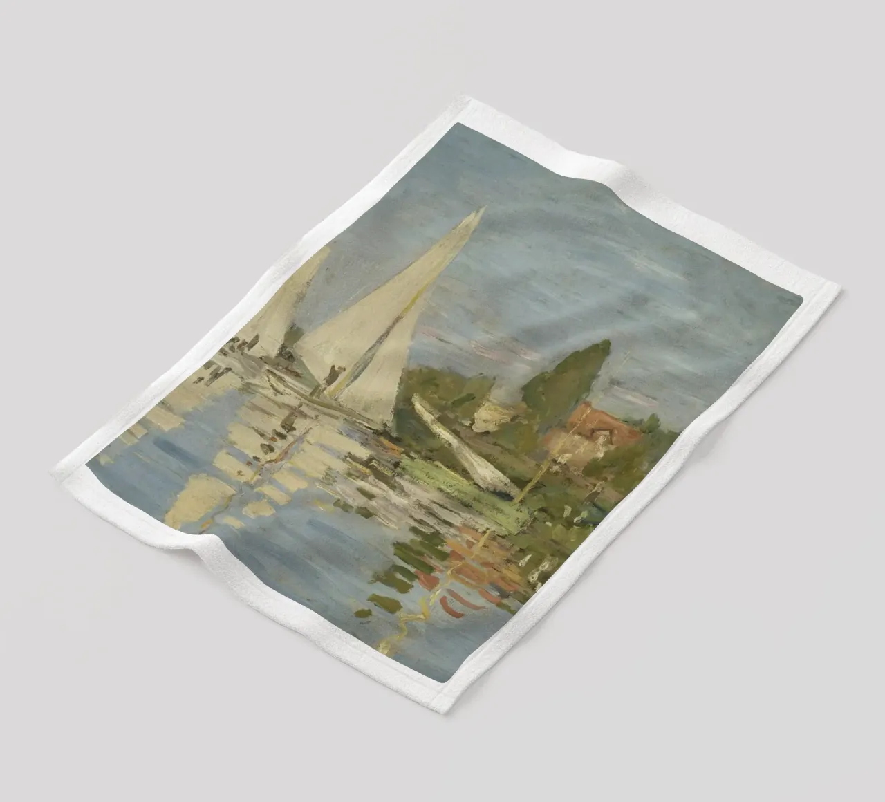 Claude Monet - Regate ad Argenteuil coperta in pile da Timeless Artworks