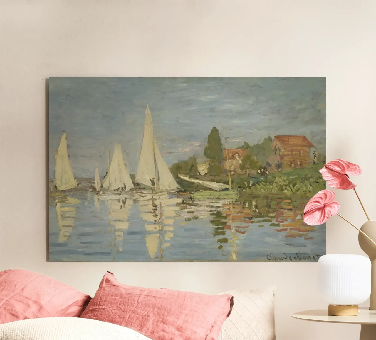 Claude Monet - Regate ad Argenteuil alluminio dibond da Timeless Artworks