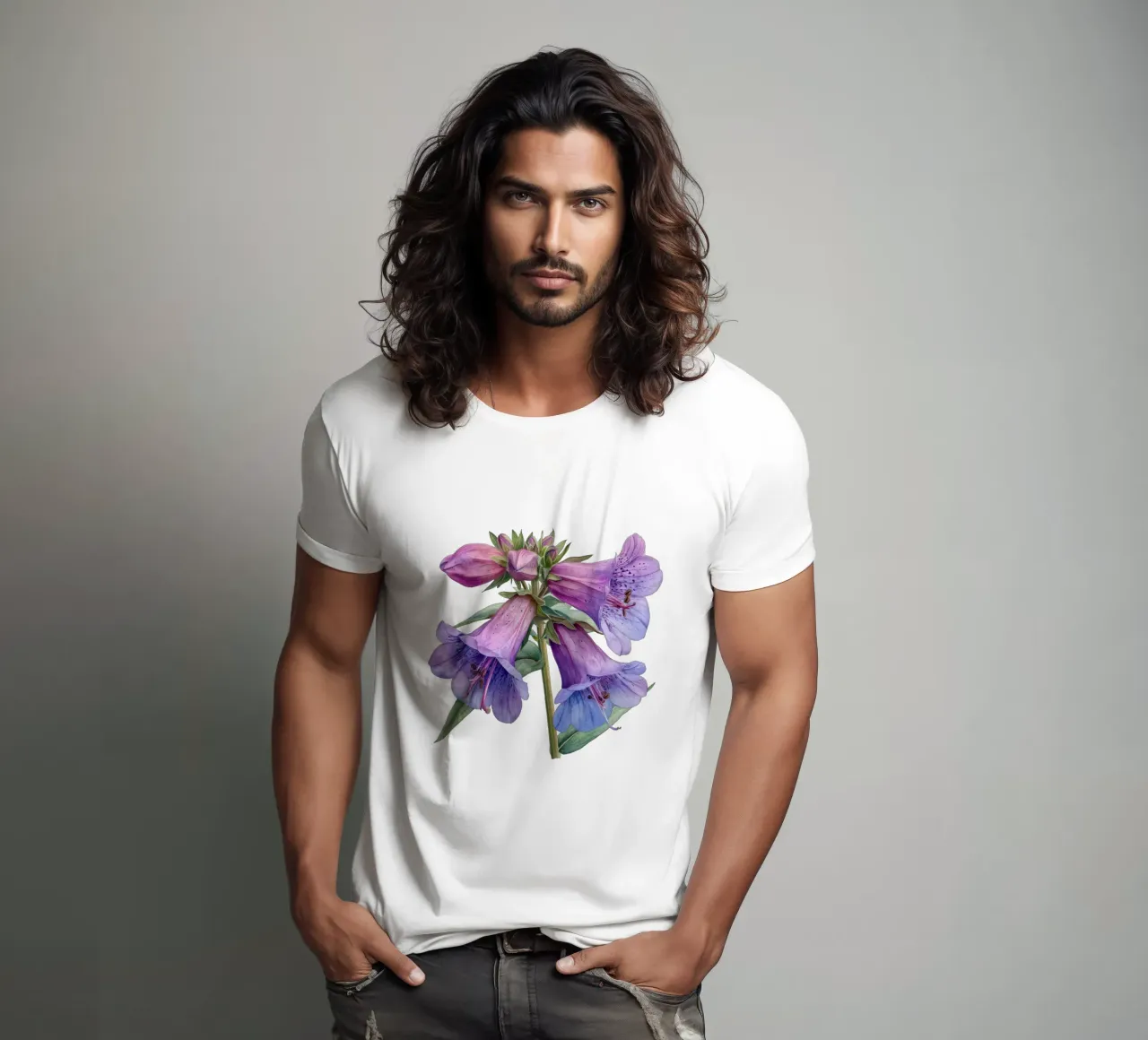 Penstemon fiore 1 t-shirt da Bold Blooms