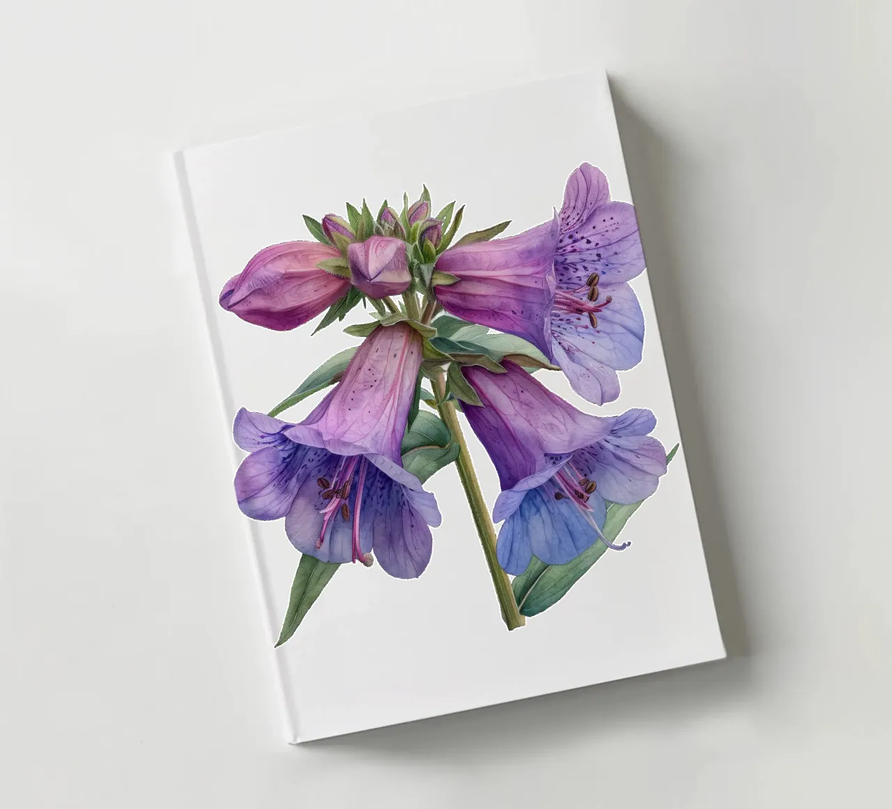 Penstemon Flower 1 notebook by Bold Blooms