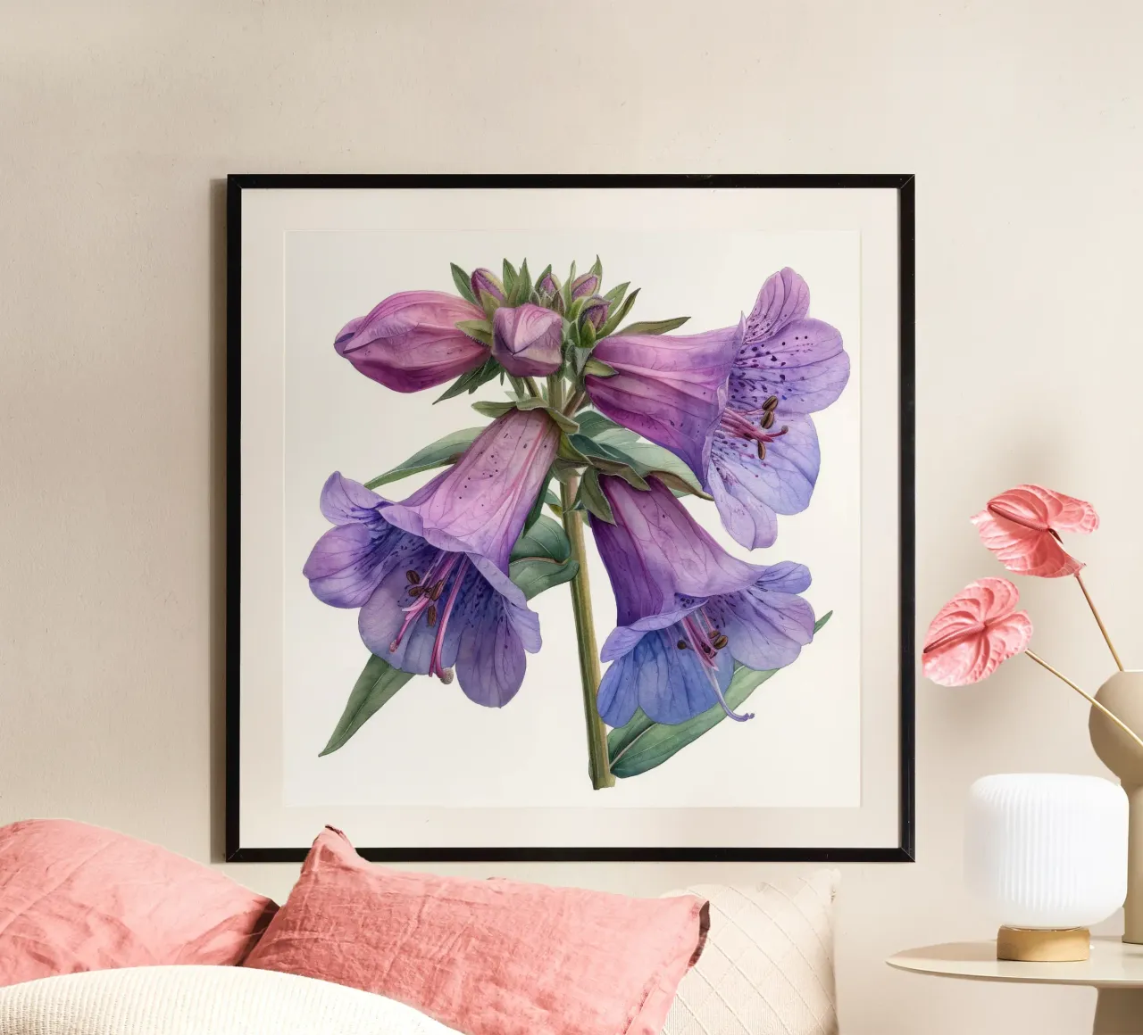 Penstemon fiore 1 carta hahnemühle da Bold Blooms