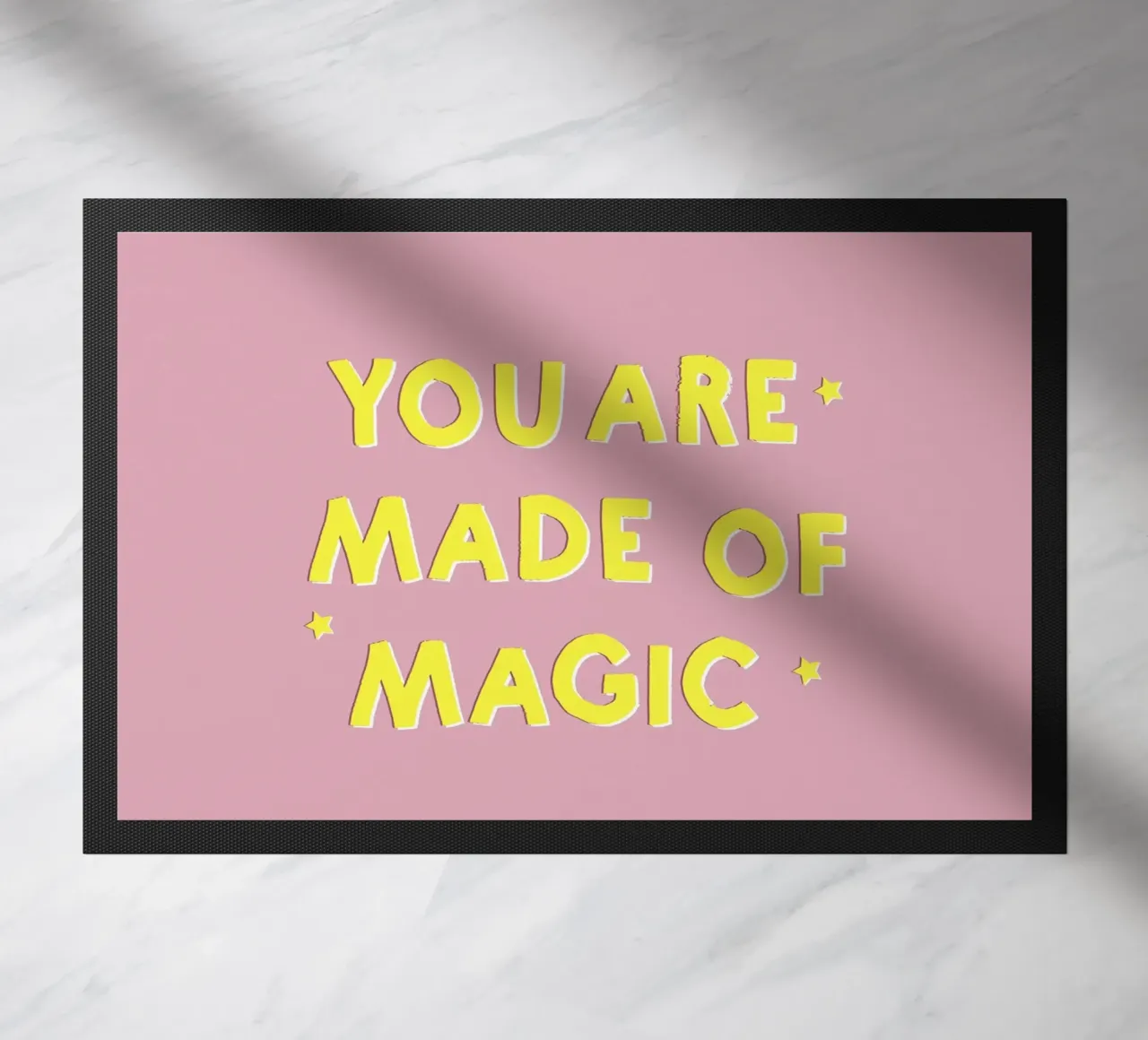 Pink and Yellow "You Are Made of Magic" Message zerbino da showmemars