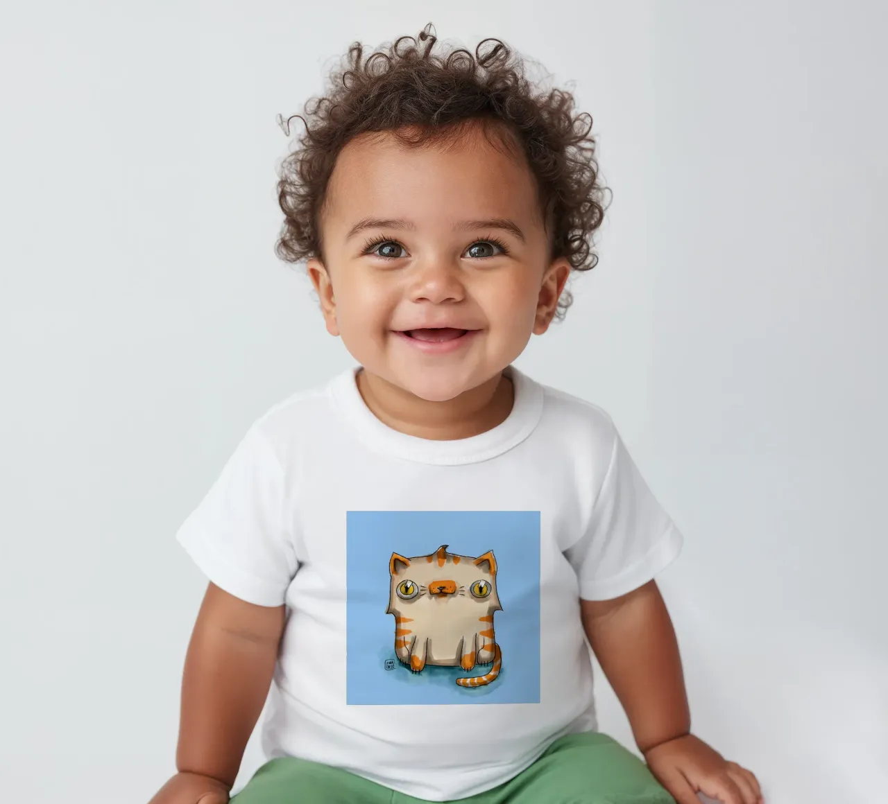 Toddler Cat camiseta de bebé de marchelo