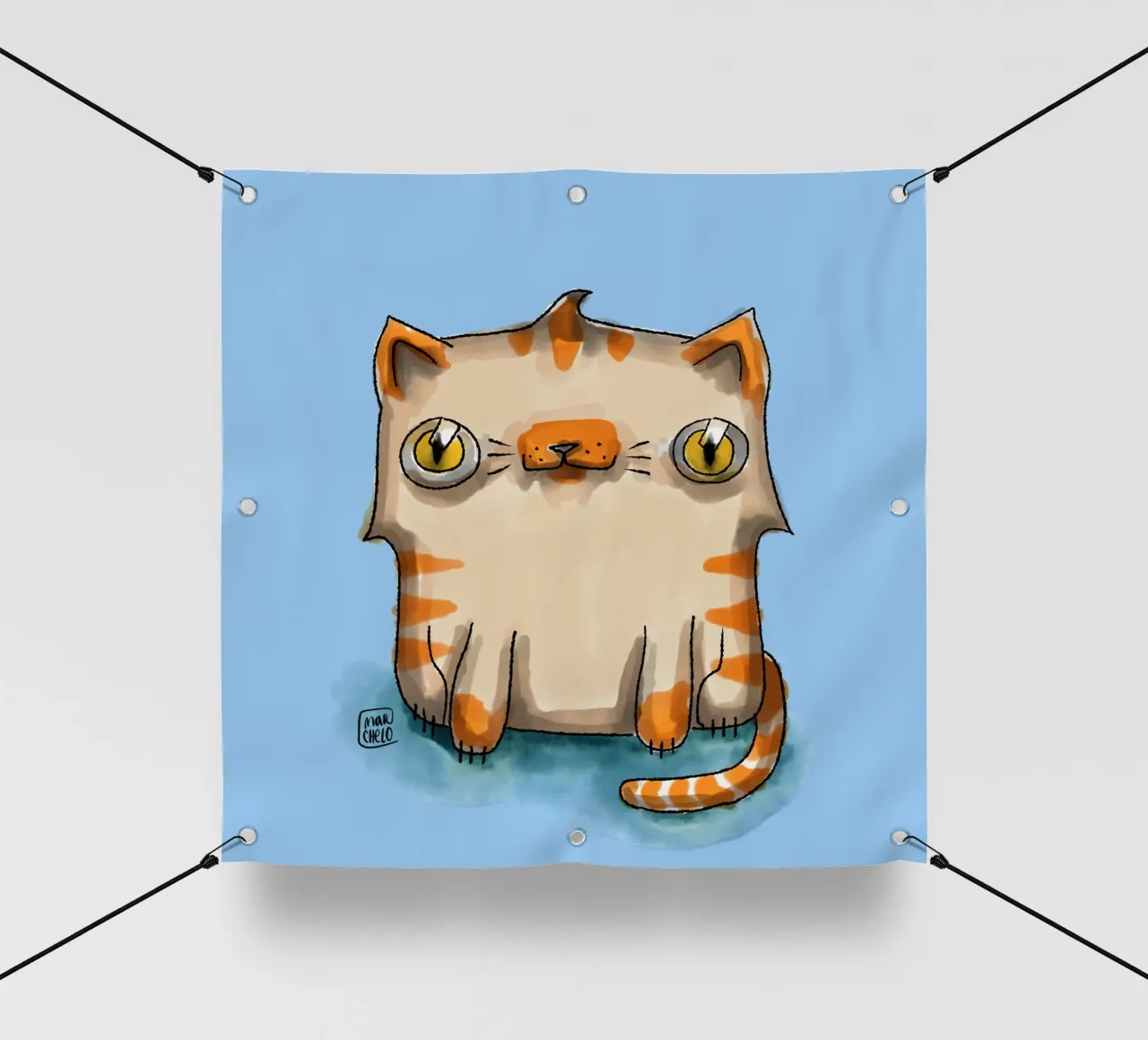 Toddler Cat telo in pvc da marchelo