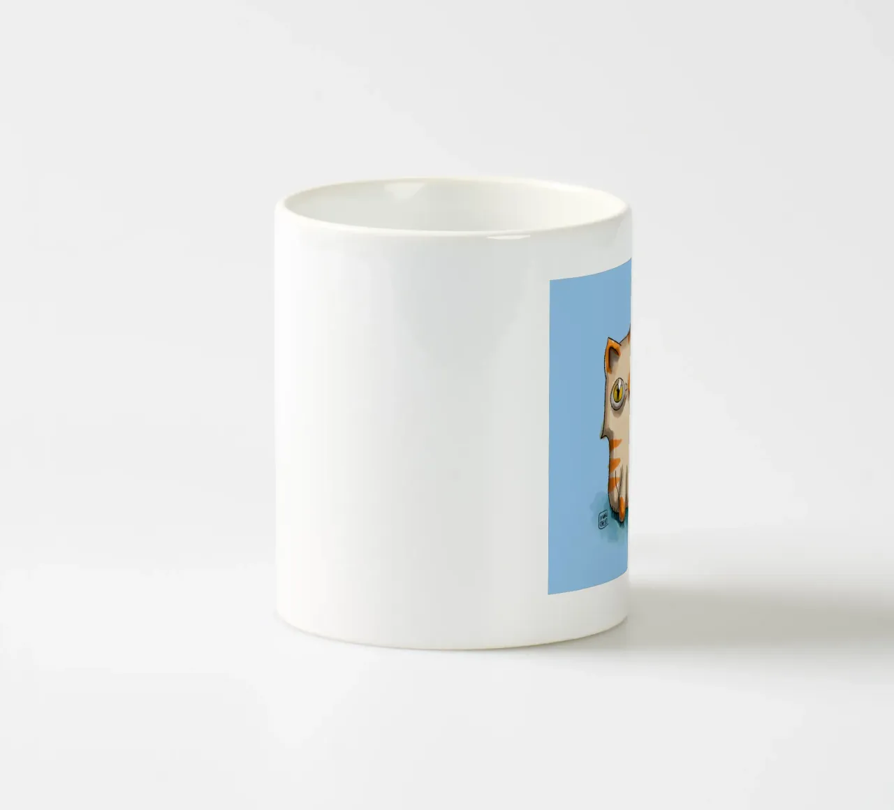 Toddler Cat ceramic mug by marchelo