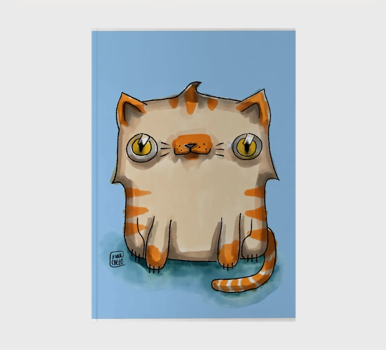 Toddler Cat notebook by marchelo