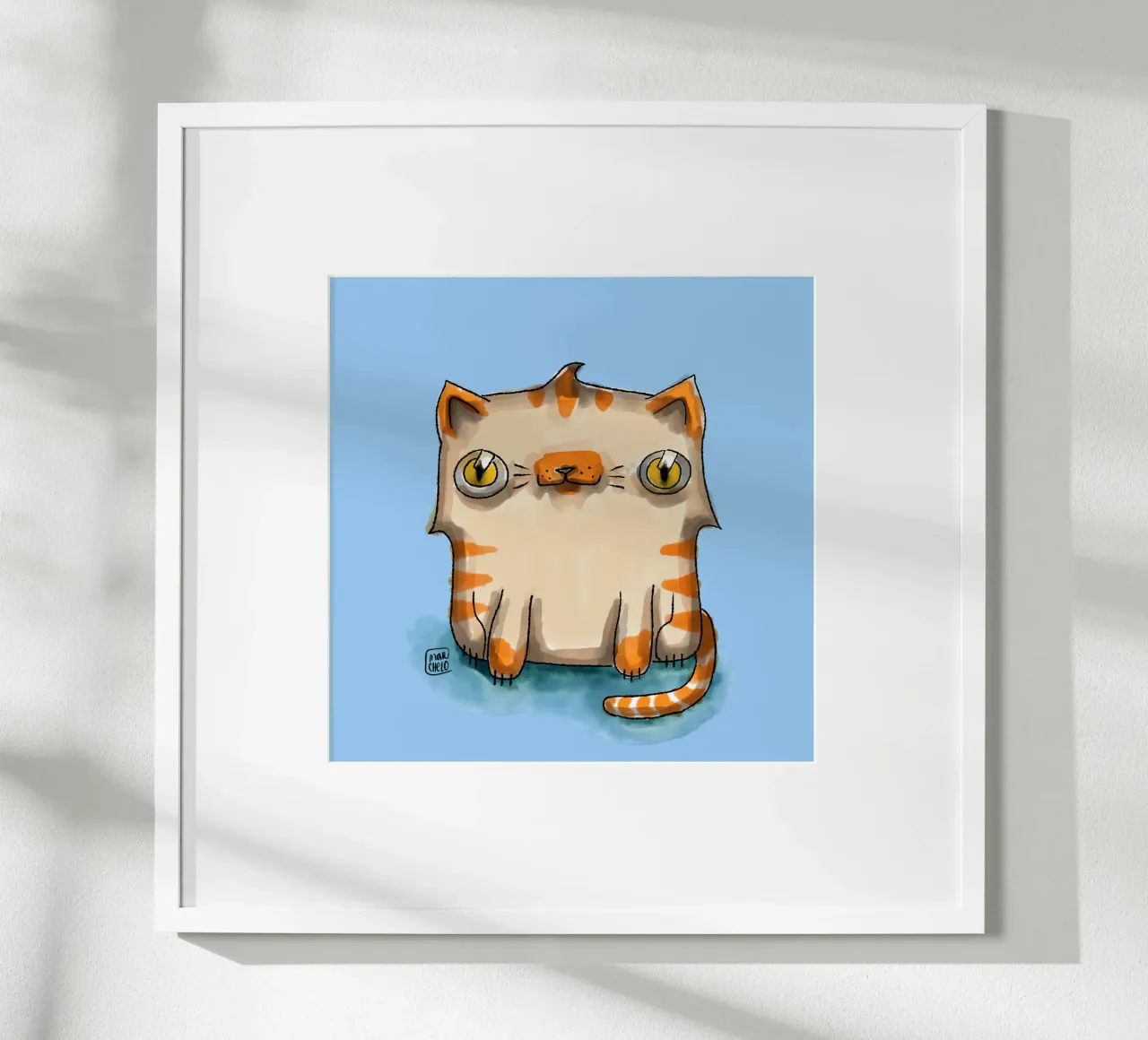 Toddler Cat carta hahnemühle da marchelo