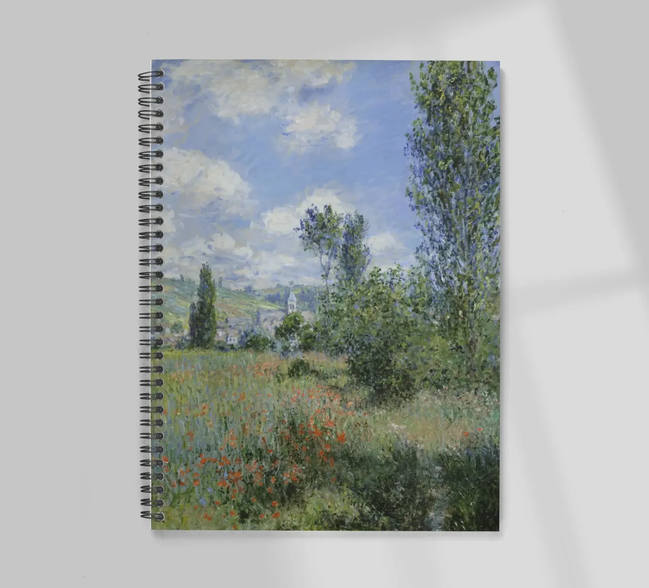 Claude Monet View of Vétheuil spiral notebook by Timeless Artworks