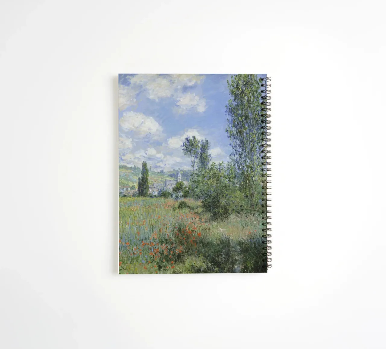Claude Monet View of Vétheuil spiral notebook by Timeless Artworks