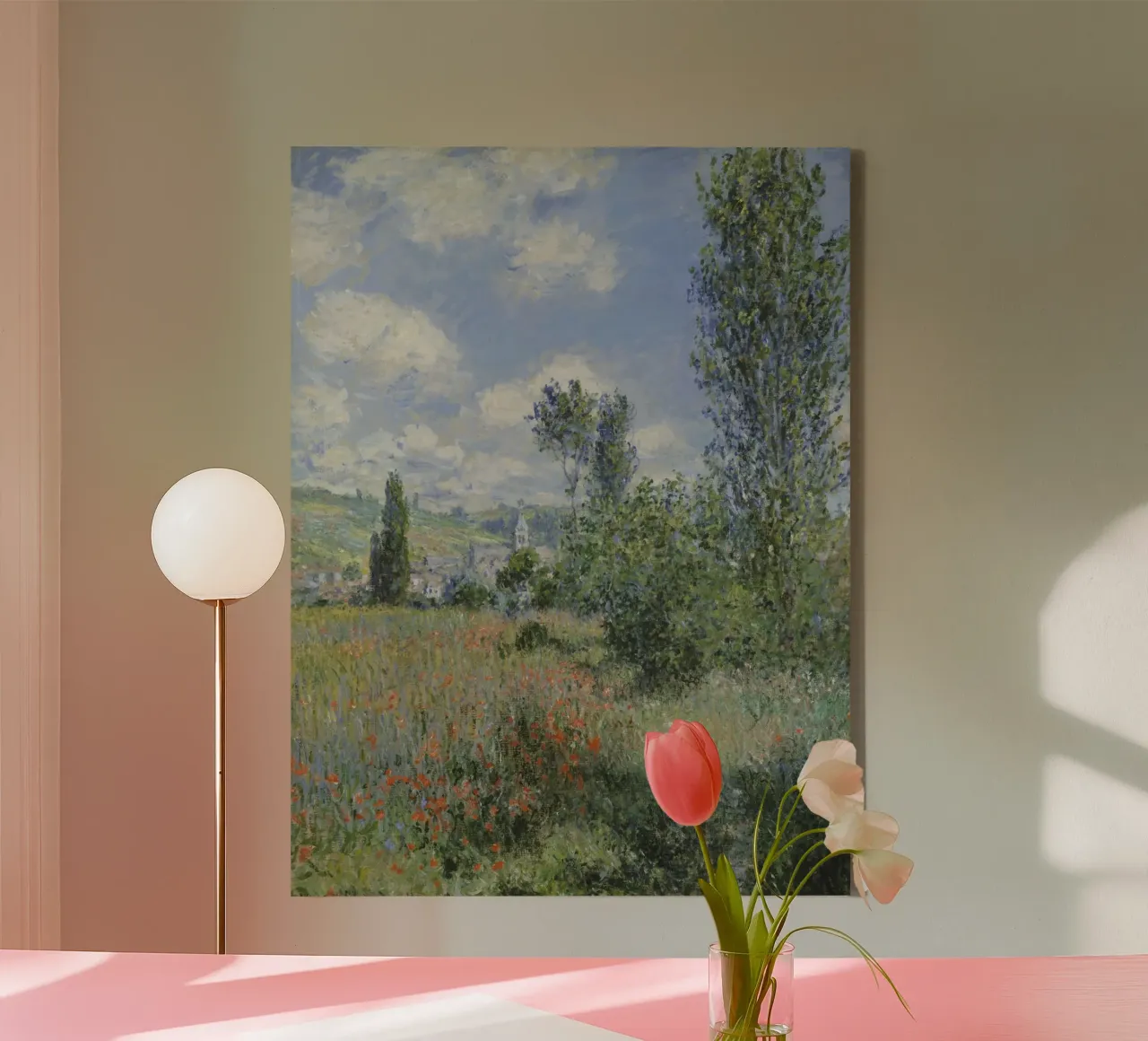 Claude Monet View of Vétheuil canvas by Timeless Artworks