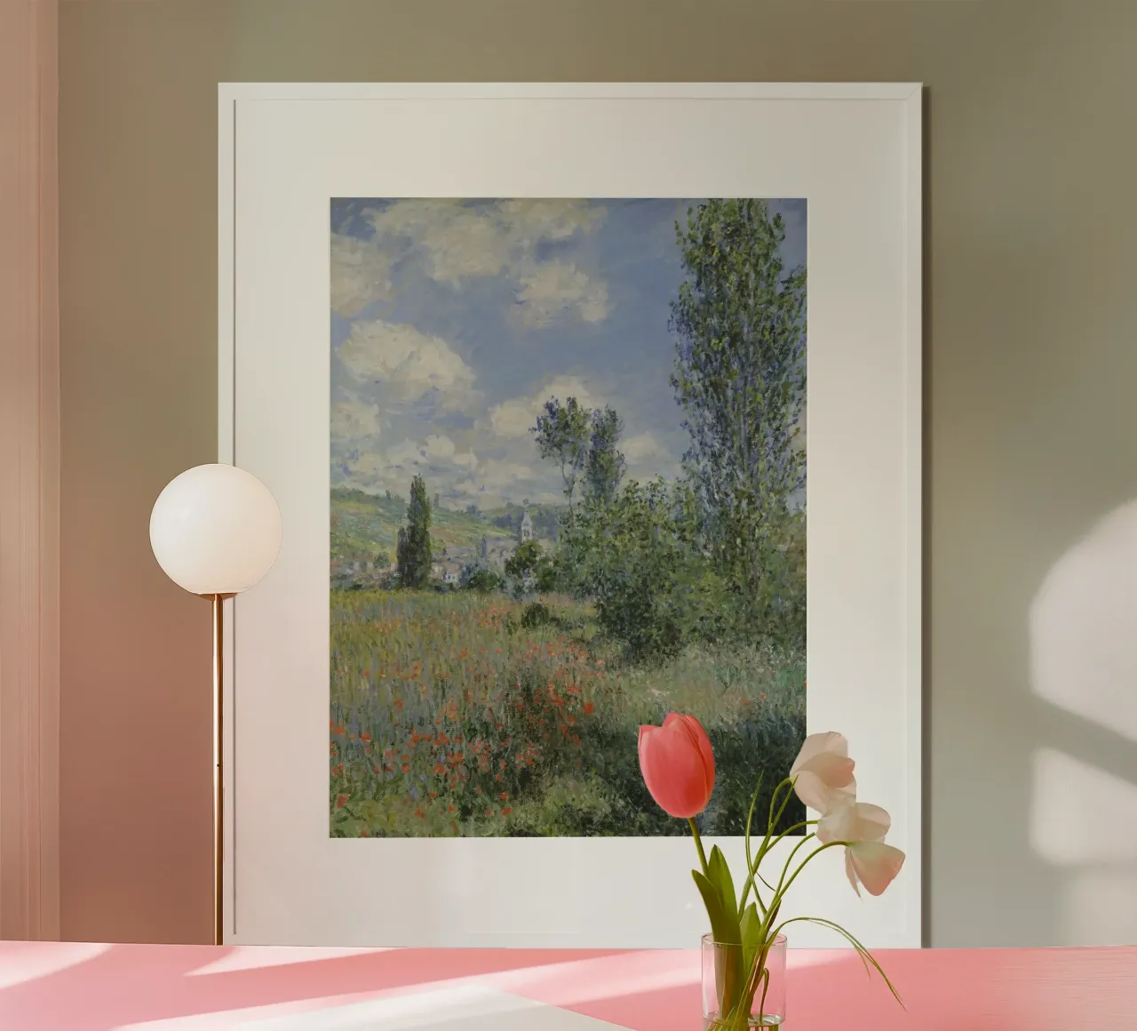 Claude Monet View of Vétheuil hahnemühle by Timeless Artworks