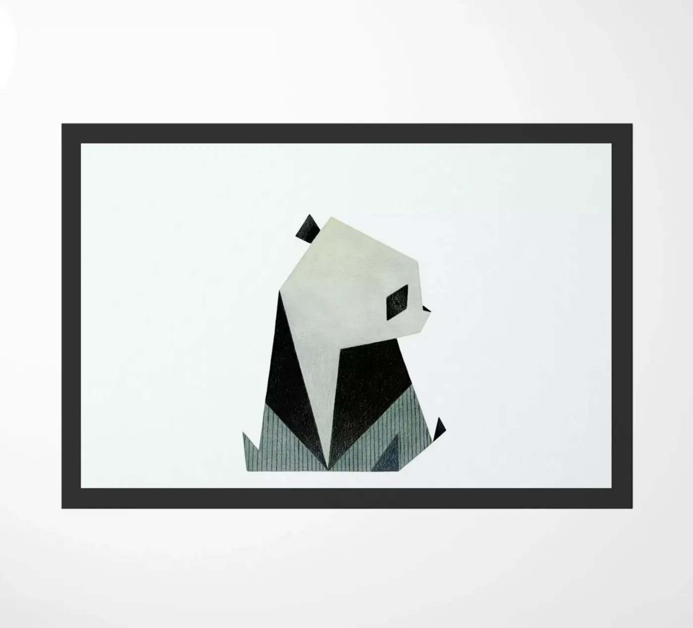 Panda 2 doormat by Anna-Maren Zehnter