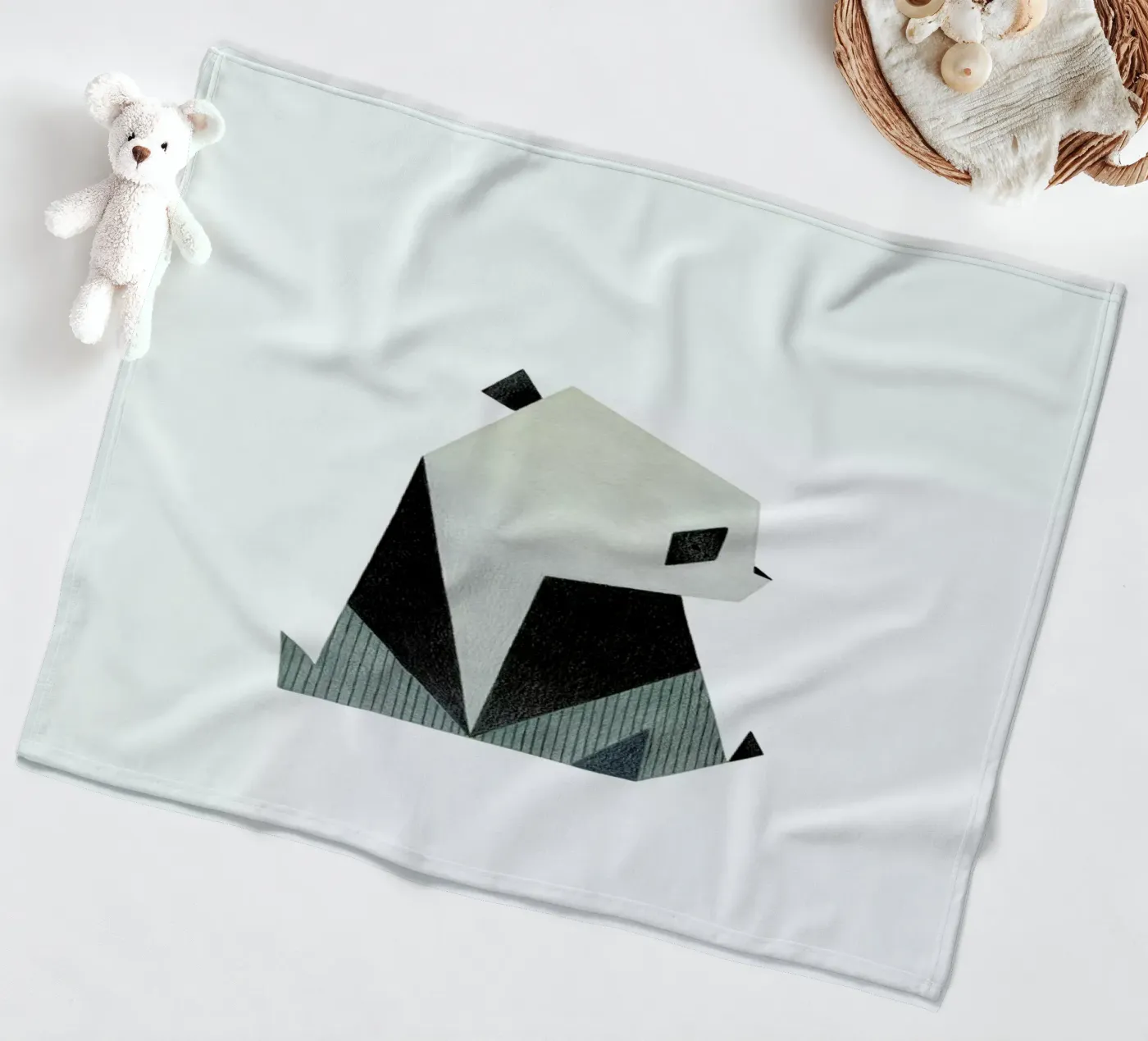 Panda 2 Fleecedecke von Anna-Maren Zehnter