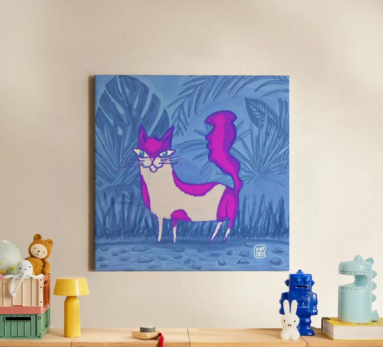 Jungle Cat canvas by marchelo