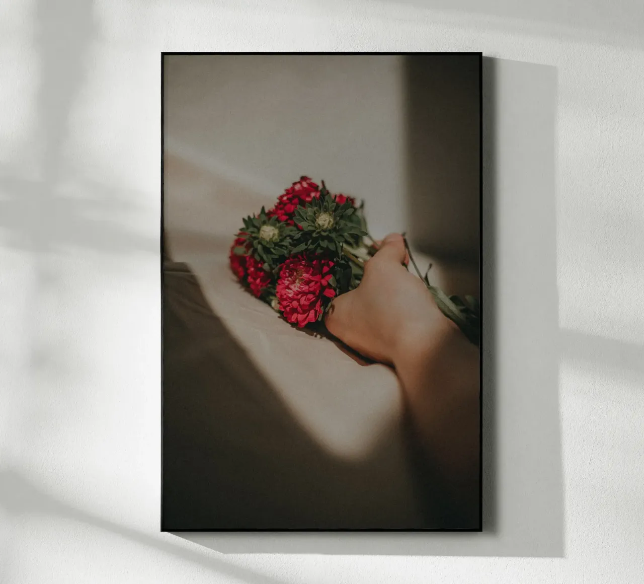 Sunlit Red Flowers plexiglass da selfieswithlove