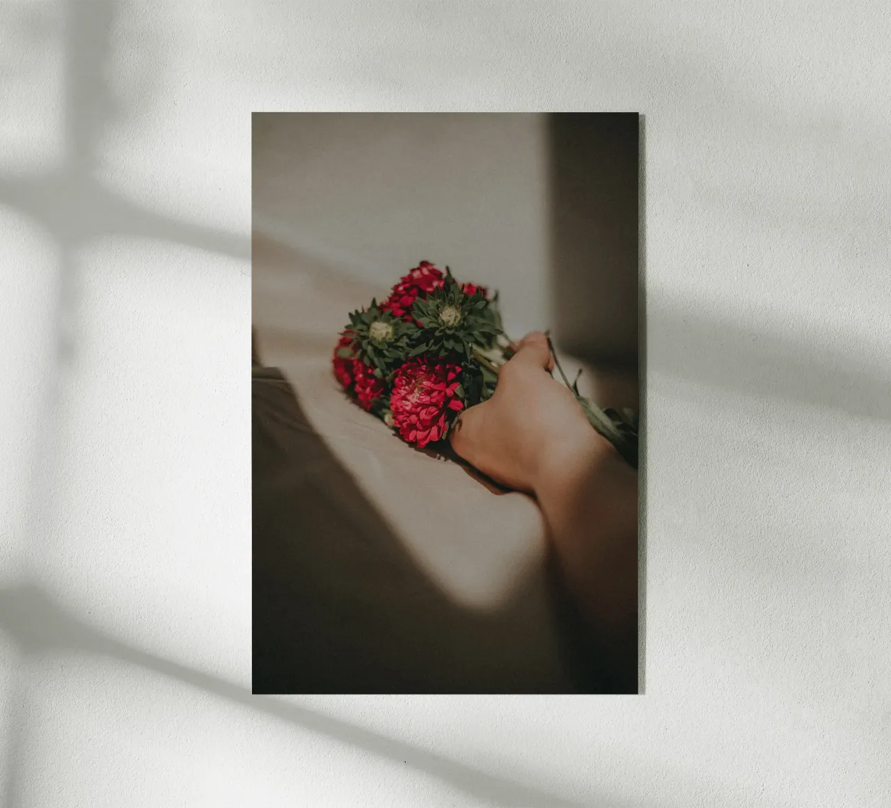 Sunlit Red Flowers plexiglass da selfieswithlove