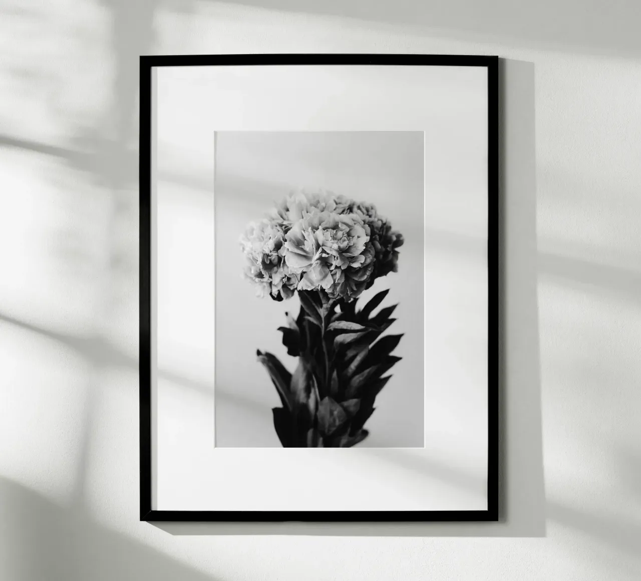 Peony poster con telaio in alluminio da selfieswithlove