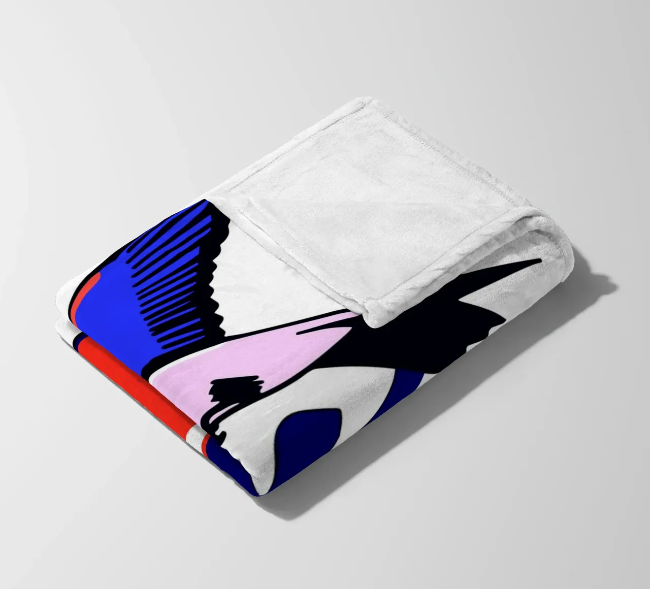 colorful bird coperta in pile da ramosashop