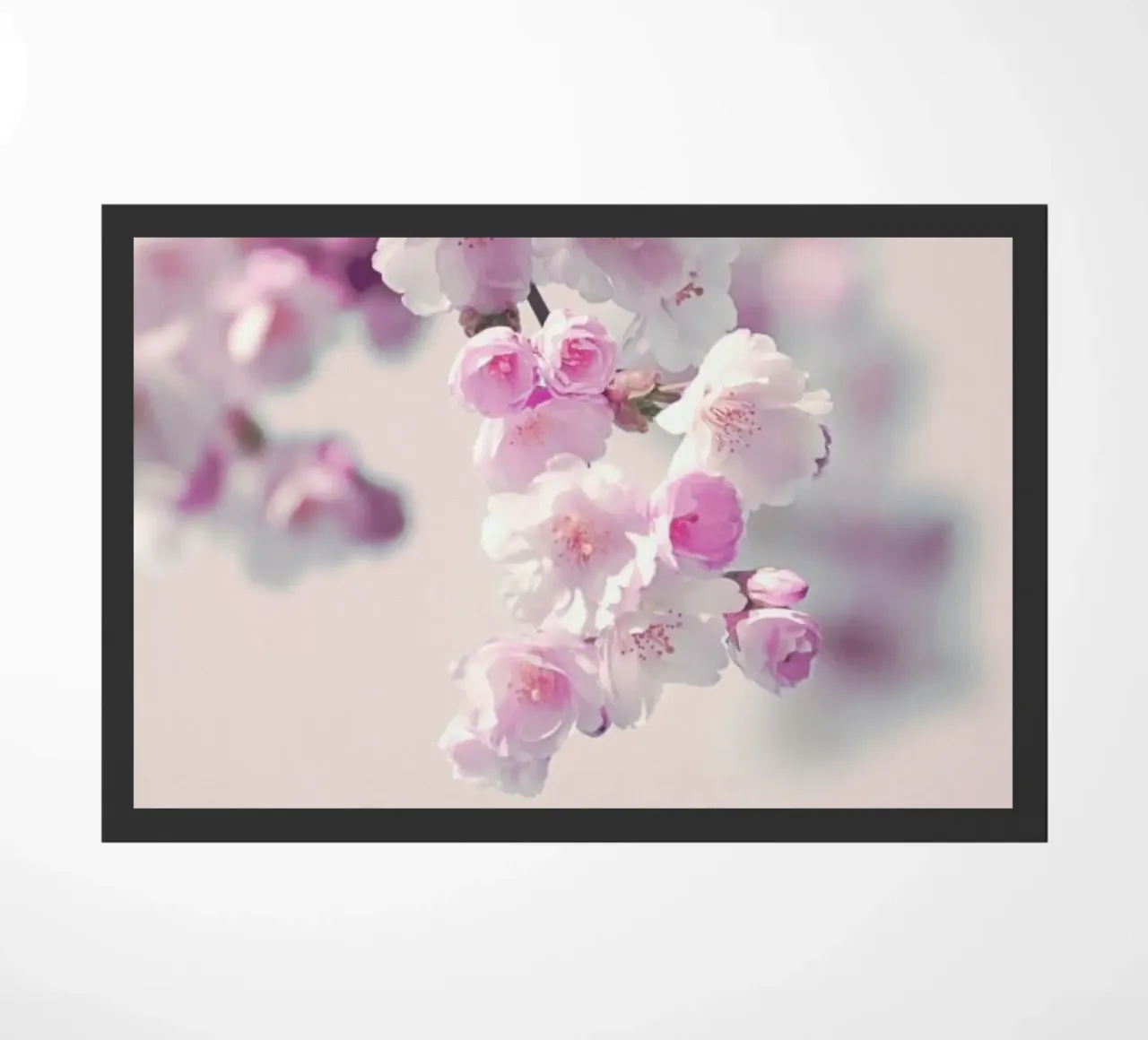 Pastel Rose Cherry II doormat by Monika Strigel