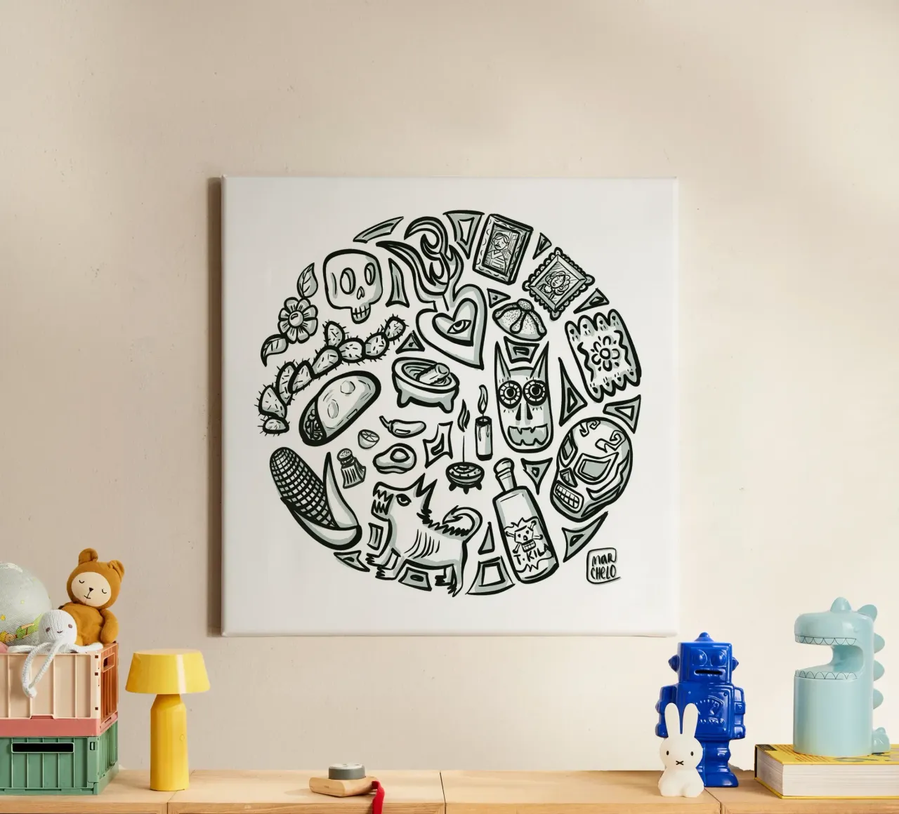 Day of the Dead canvas by marchelo