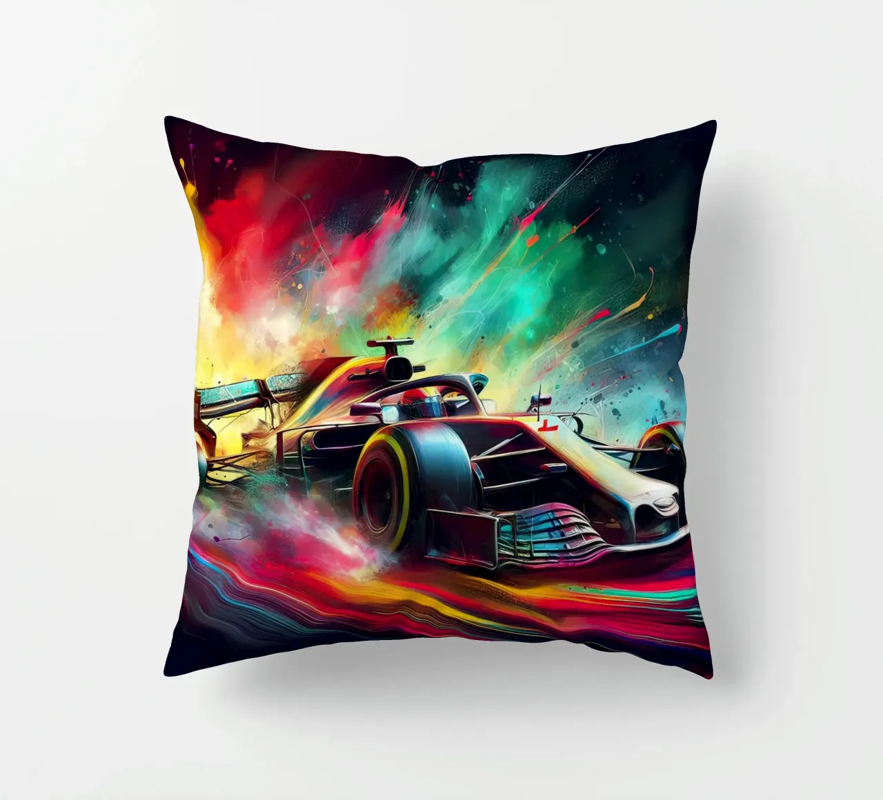 Formula 1 in acquerello cuscino da ARTVI-SHOP