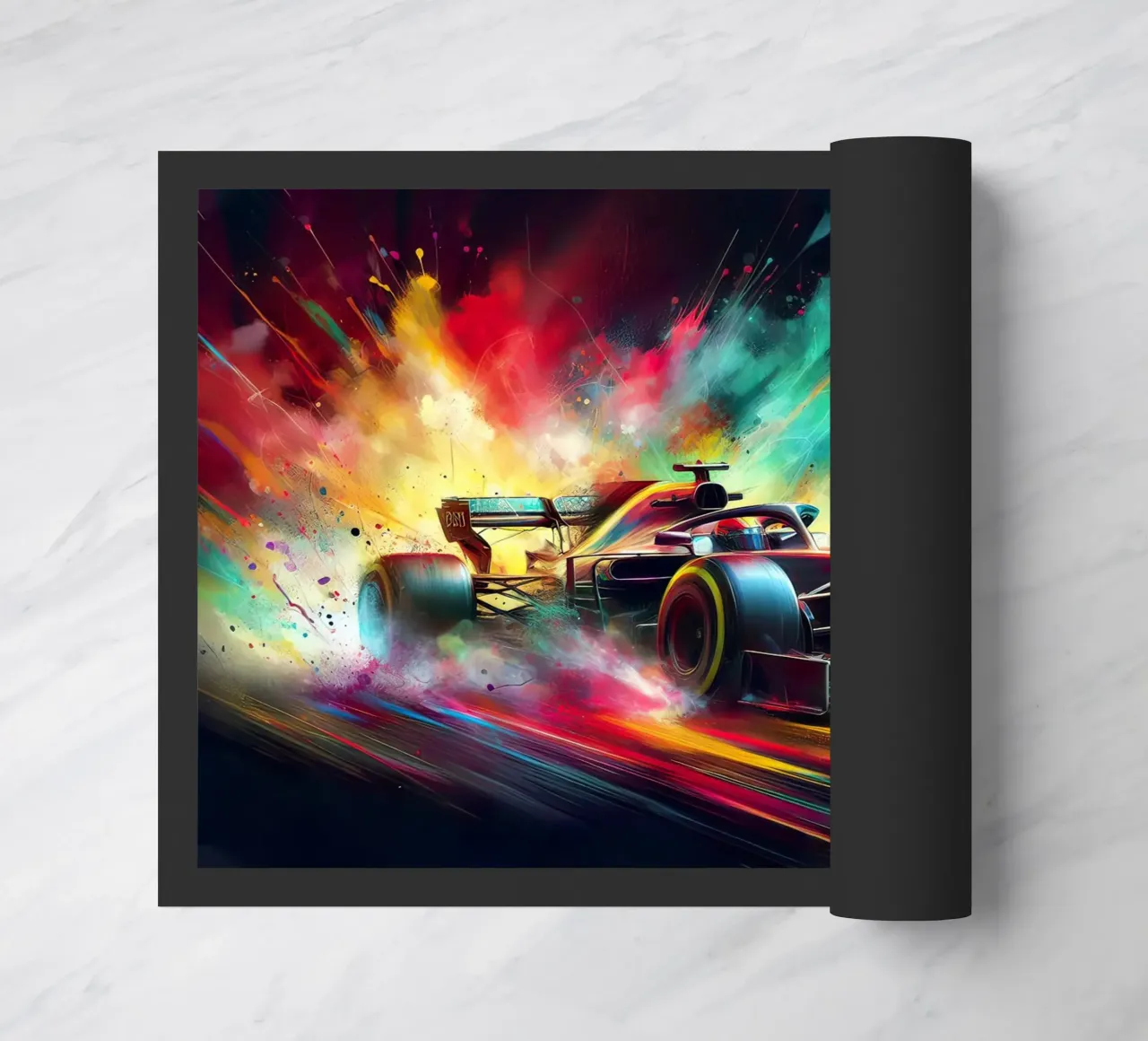 Formula 1 in acquerello zerbino da ARTVI-SHOP