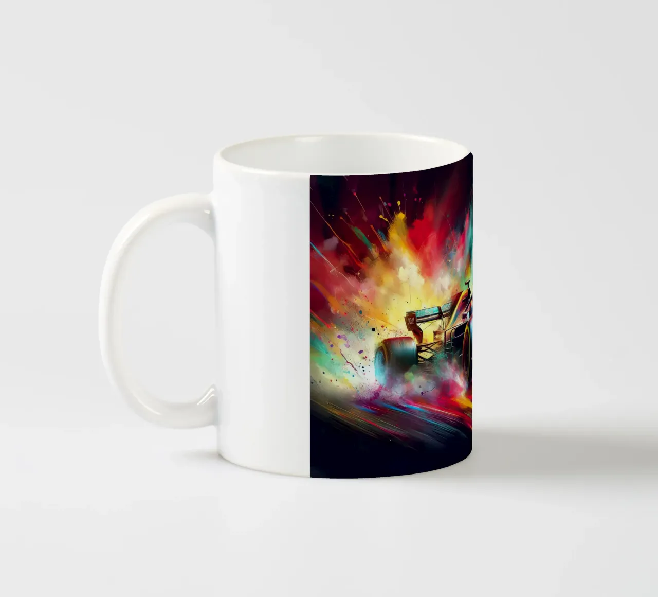 Formula 1 in acquerello tazza in ceramica da ARTVI-SHOP