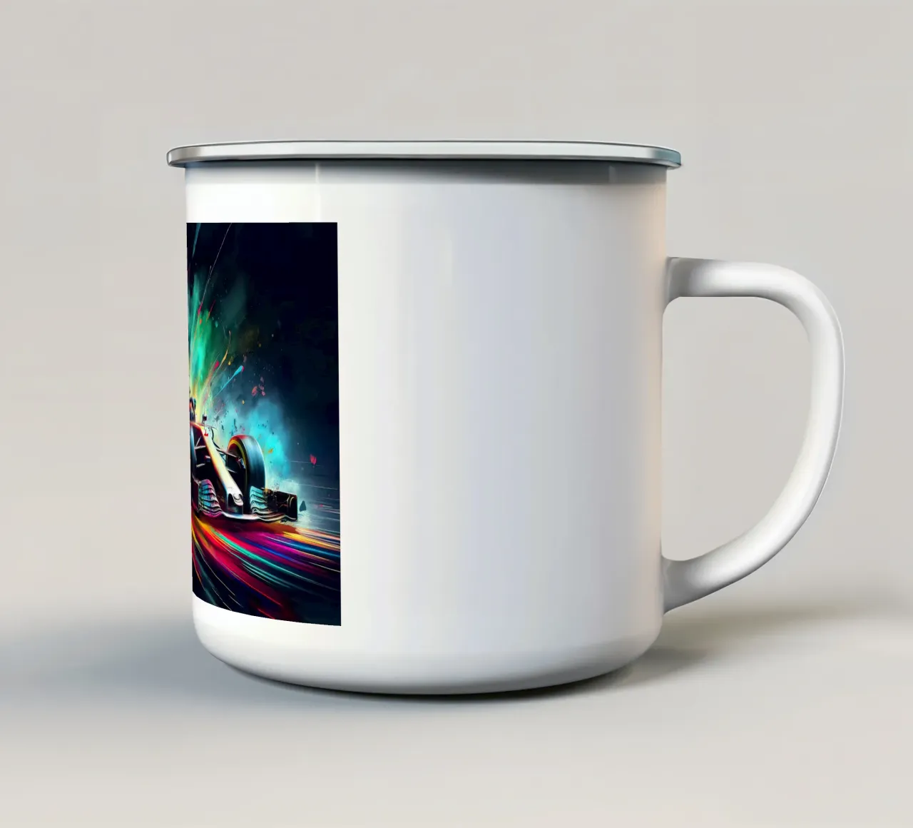 Formula 1 in acquerello tazza in smalto da ARTVI-SHOP
