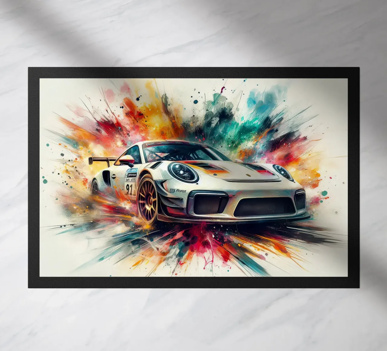 Porsche in acquerello zerbino da 🎁 ARTVI-SHOP