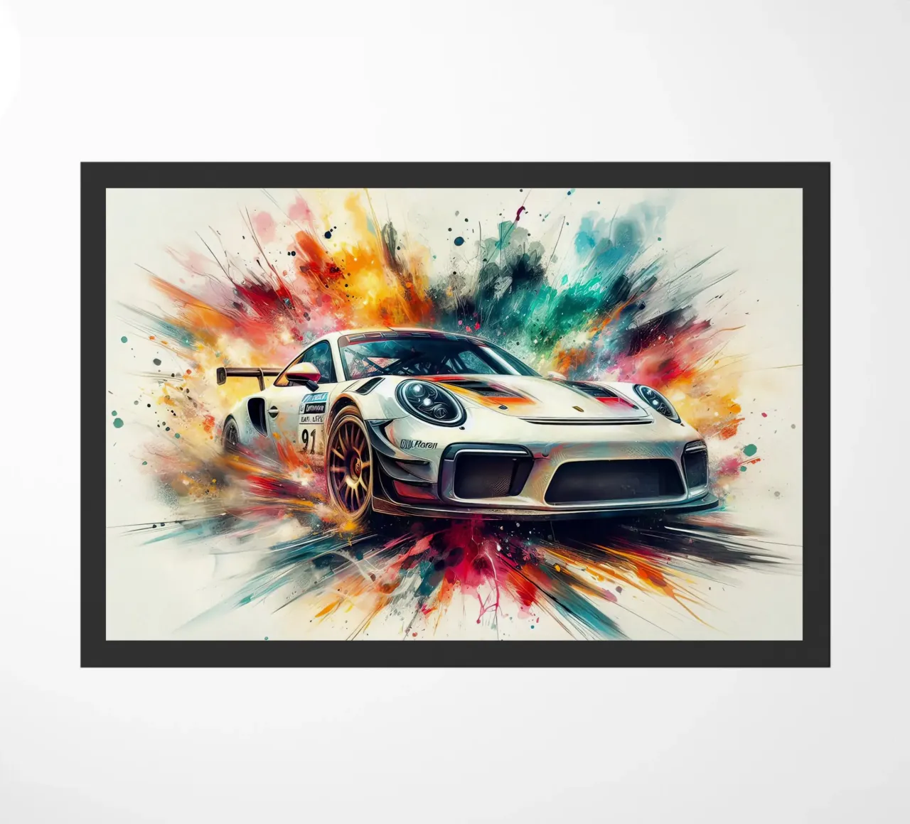 Porsche in acquerello zerbino da 🎁 ARTVI-SHOP