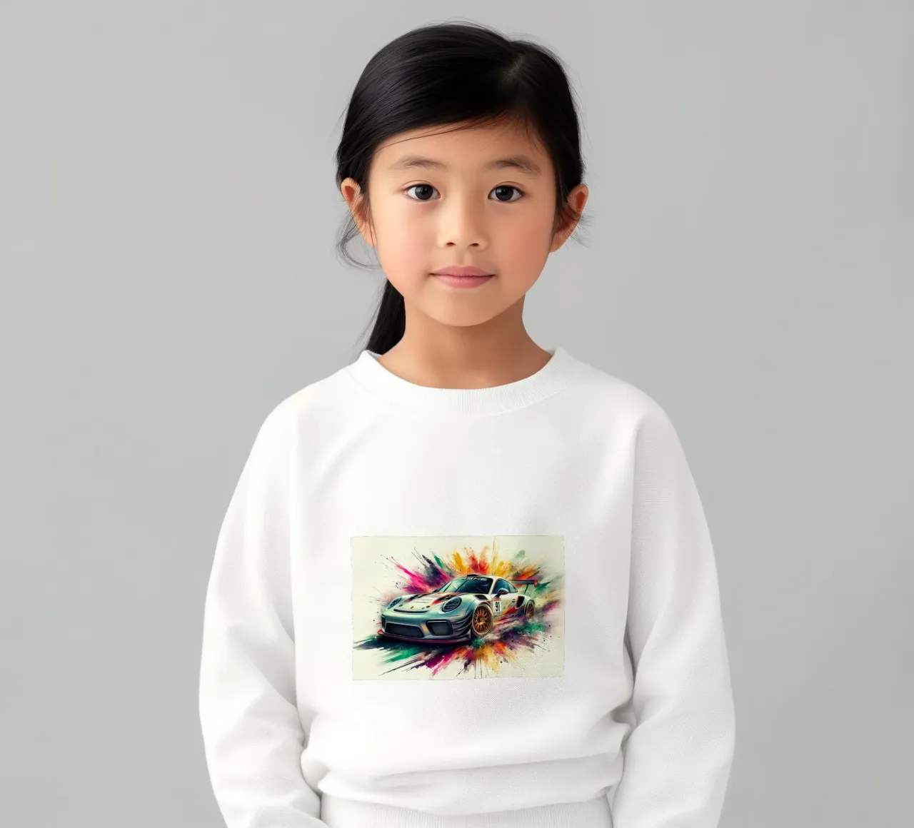 Porsche in acquerello felpa bambino da 🎁 ARTVI-SHOP