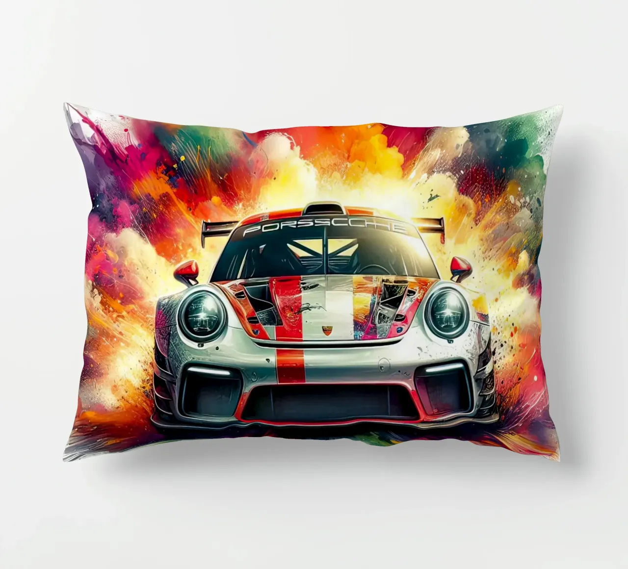 Porsche in acquerello cuscino da 🎁 ARTVI-SHOP