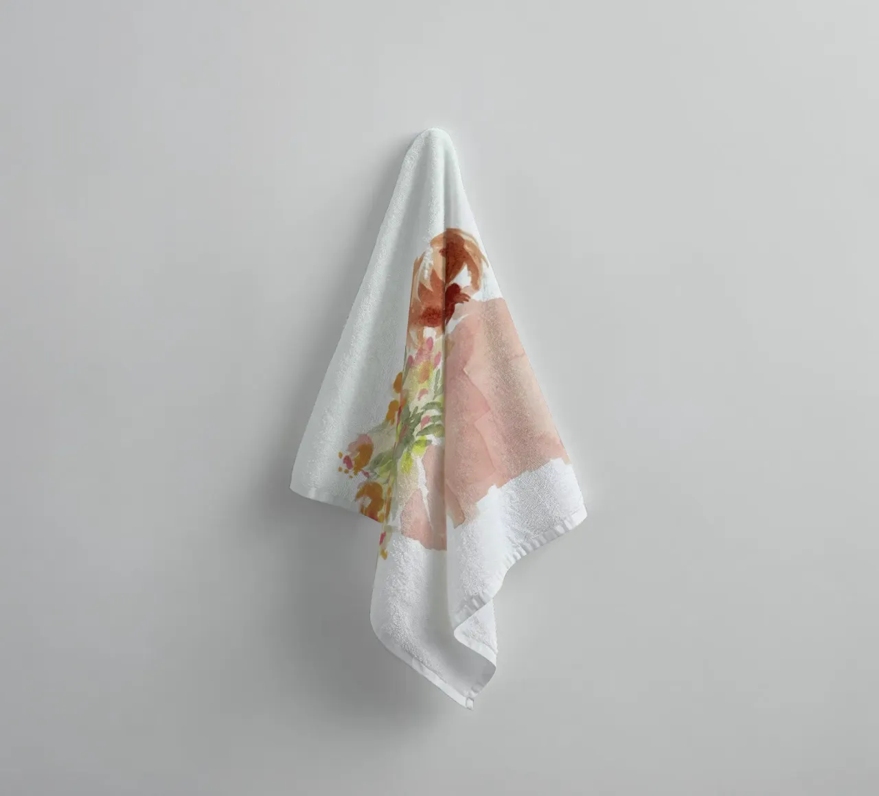 Flowergirl I badhanddoek van Farina Kuklinski