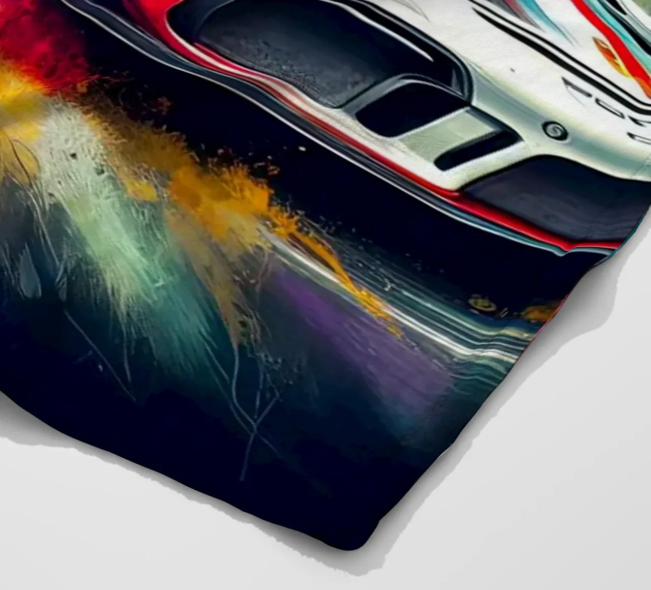 Porsche in acquerello coperta in pile da 🎁 ARTVI-SHOP