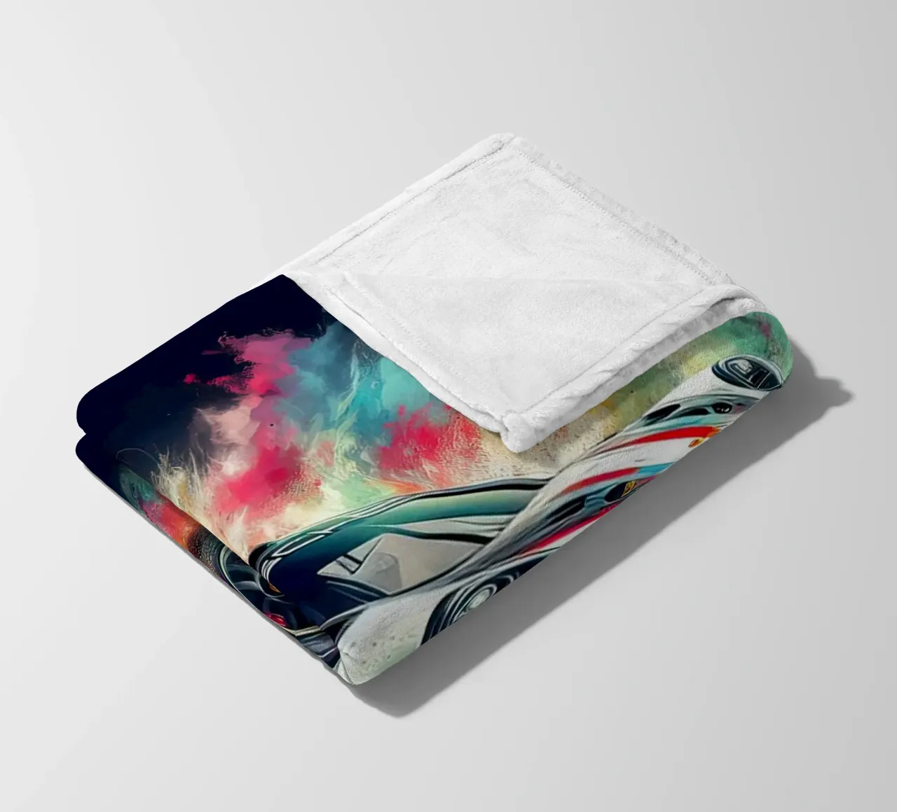 Porsche in acquerello coperta in pile da 🎁 ARTVI-SHOP