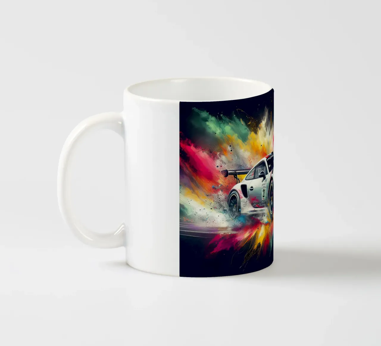 Porsche in acquerello tazza in ceramica da ARTVI-SHOP