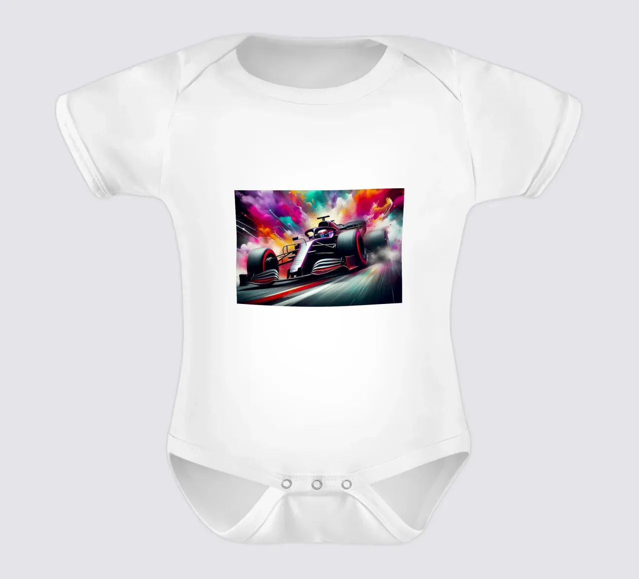 Formula 1 in acquerello body neonato maniche corte da ARTVI-SHOP
