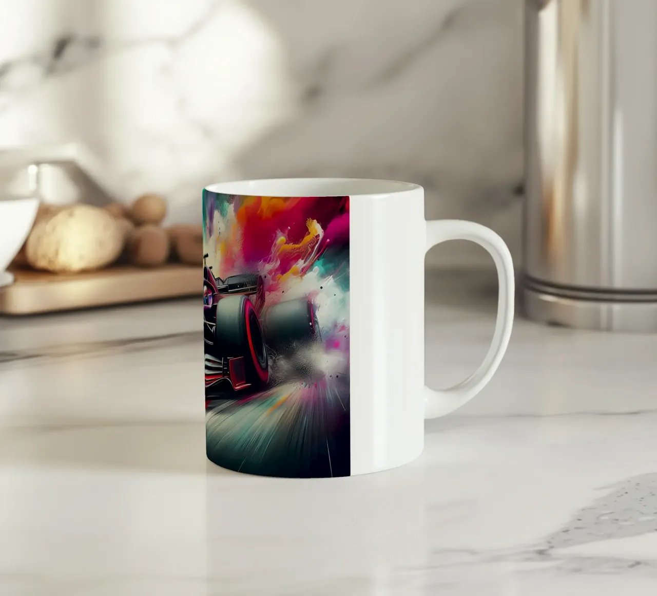 Formel 1 in Aquarell Keramik Tasse von ARTVI-SHOP