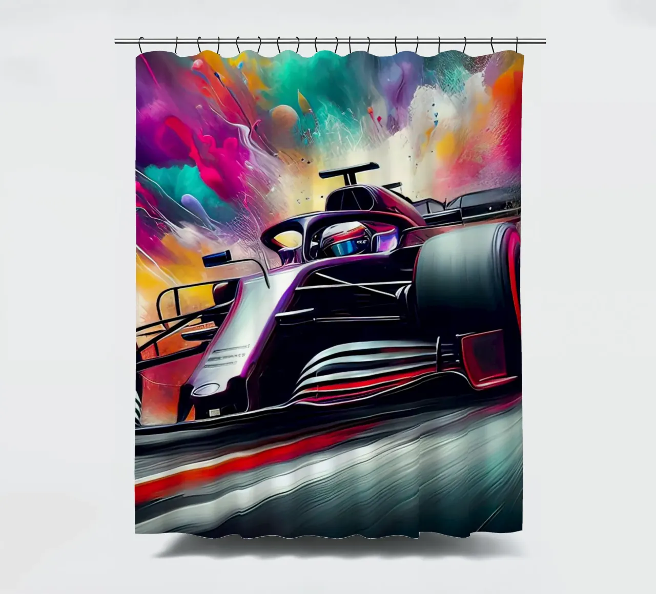 Formula 1 in acquerello tenda da doccia da 🎁 ARTVI-SHOP