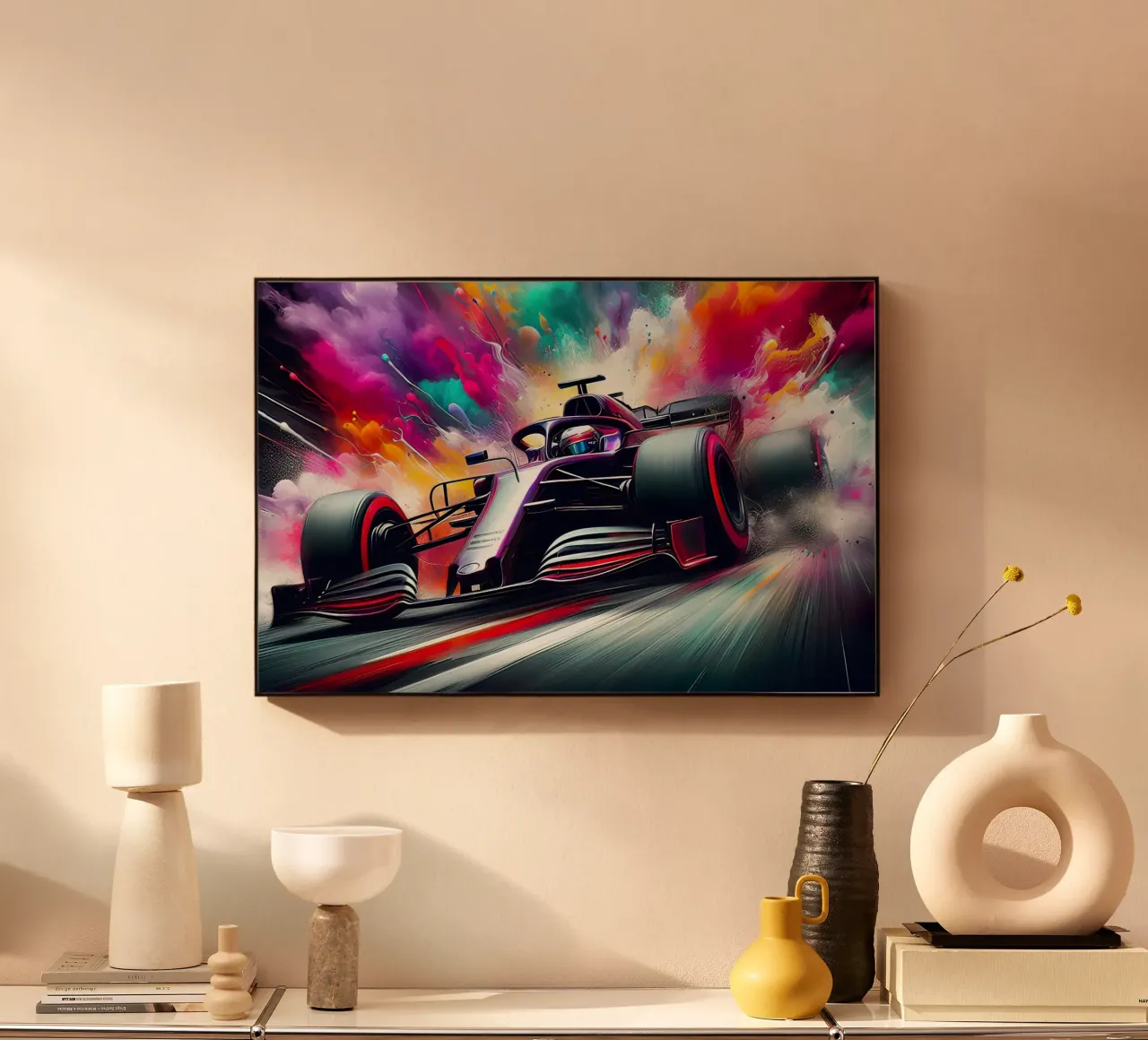 Formula 1 in acquerello plexiglass da ARTVI-SHOP